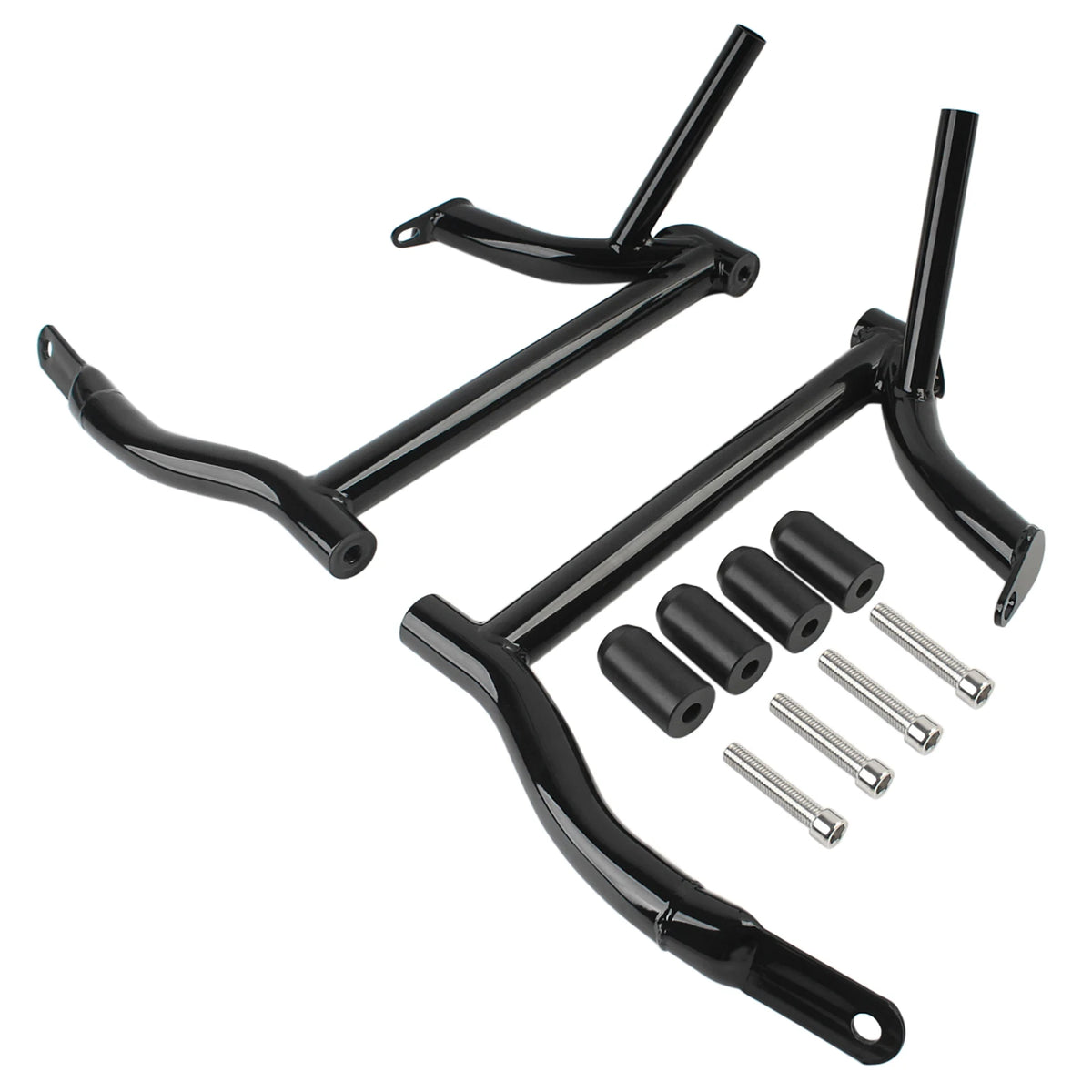Motorcycle Black Saddlebag Guard Rails Bag Guards For Harley Road Glide Street Glide Road King E - Automotive LED Light