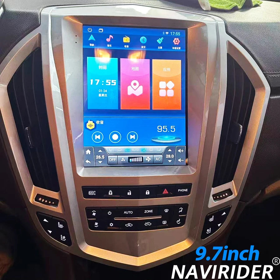 9.7inch Car Radio Android Screen For Cadillac SRX 2009-2012 Android 15 4G WIFI Carplay Mul