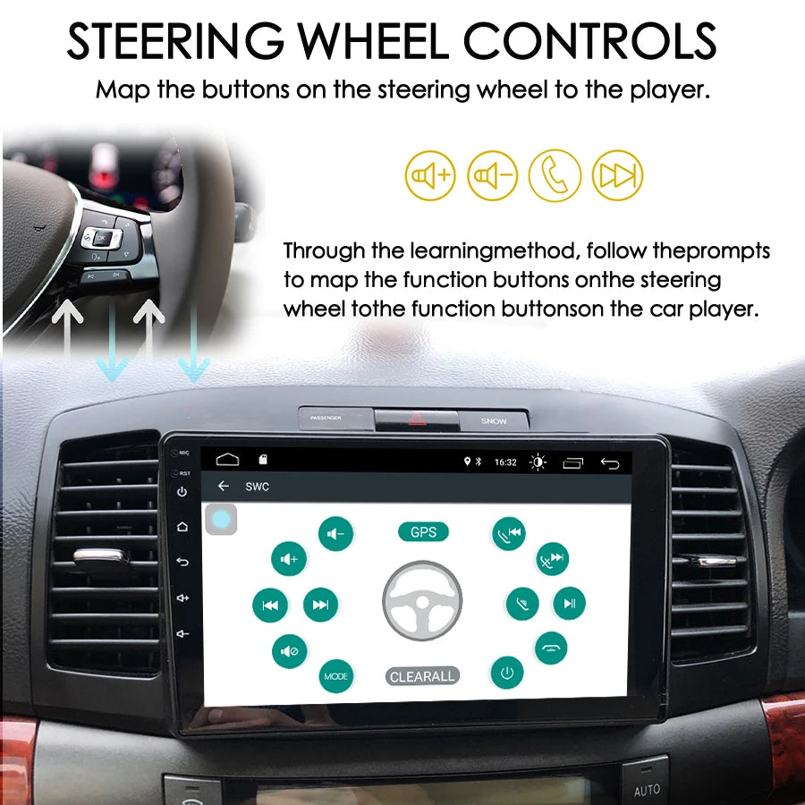 AI Voice Android 14 Car Video Player Radio Upgrade For Toyota Allion Premio T240 Autoradio