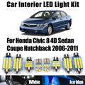 8-Piece LED Interior Light Kit for Honda Civic 2006-2011 - Canbus Error-Free Interior Bulbs
