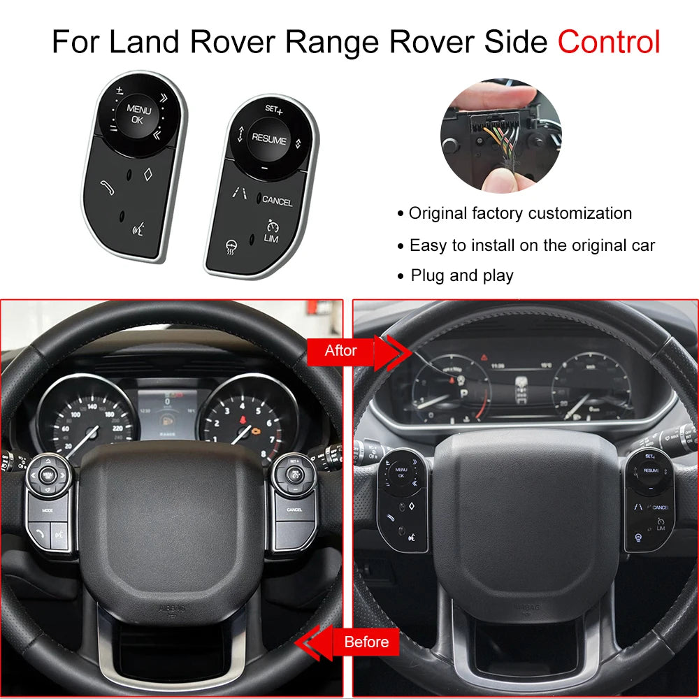Aftermarket Car Steering Wheel Buttons For Range Rover Vogue L405 Sport L494 For Land Rove