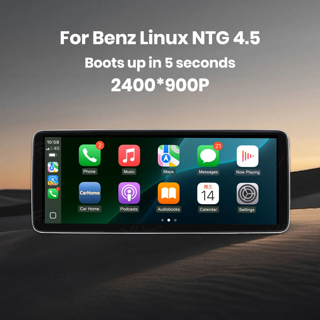 Touch Screen Wireless CarPlay Multimedia Display for Mercedes-Benz ML 2012-2015 NTG 4.5