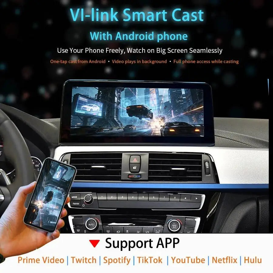 Linux Carplay Android Auto Screen For BMW 1 3 Series F20 F30 X1 X3 X5 X6 E84 F25 E70 E71 C | AUTOKITSHOP