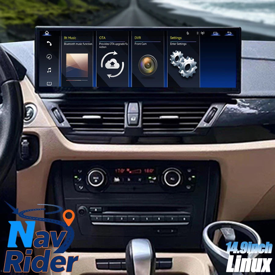 14.9inch 2560*720 Linux Screen For BMW X1 E84 2007-2013 Navigation Wireless Carplay Androi