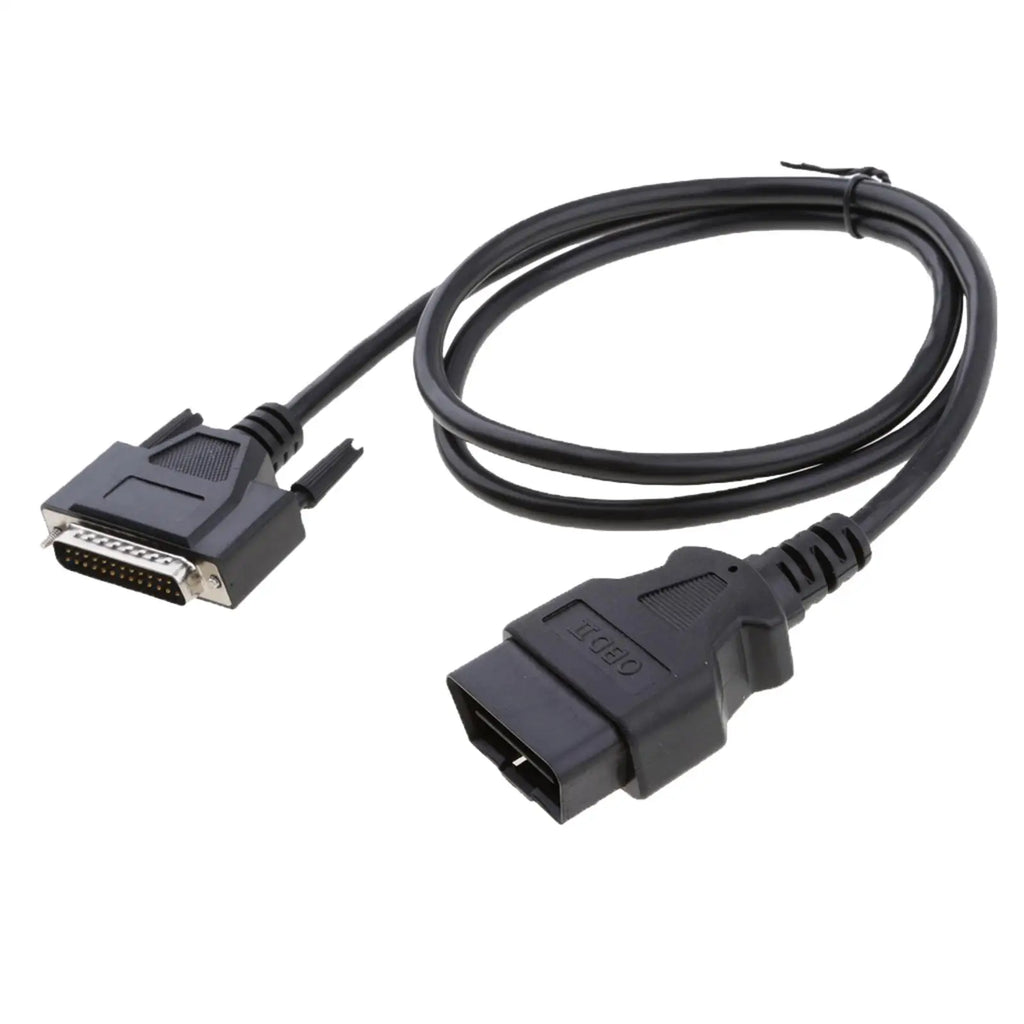 OBD2 16 Pin Converter Adapter Cable Durable Plastic Metal Diagnostic Extension for Car Repair Ga - Automotive LED Light