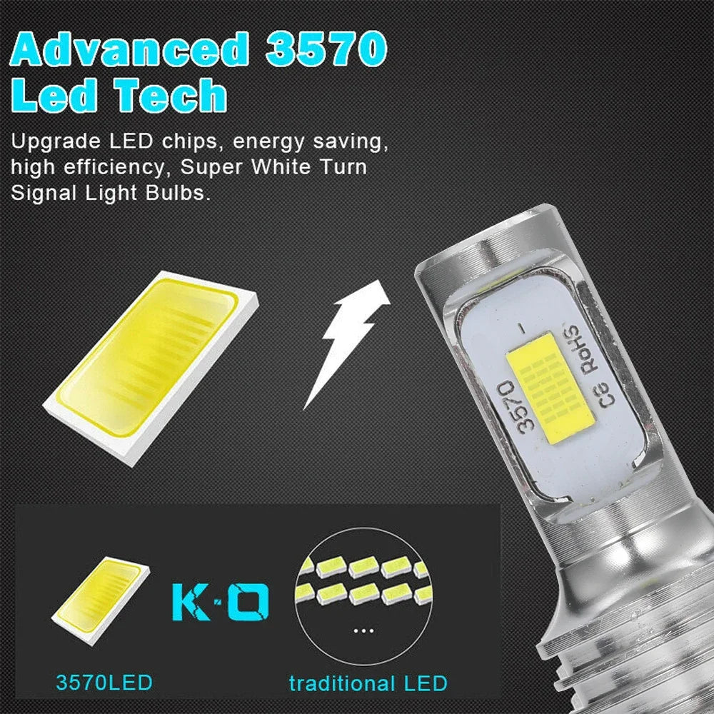 H11 H8 H9 Car Fog Light H4 H7 9006 HB4 HB3 9005 H1 H3 Led Bulbs 3570 LED Auto Driving Runn