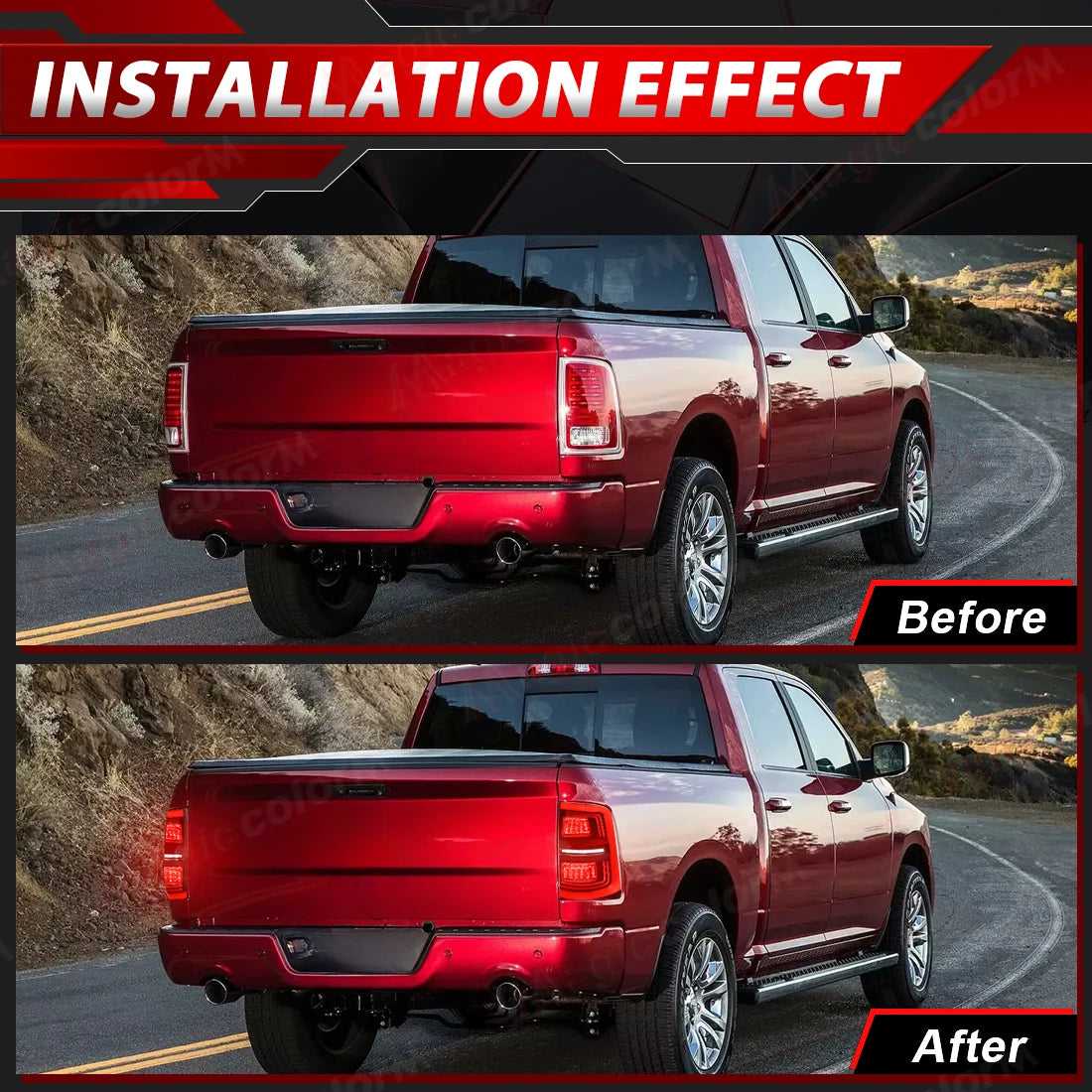 LED Tail Lamps For Dodge Ram 1500 2009-2018 2500 3500 2010-2018 Car Driving Brake Reverse  | AUTOKITSHOP
