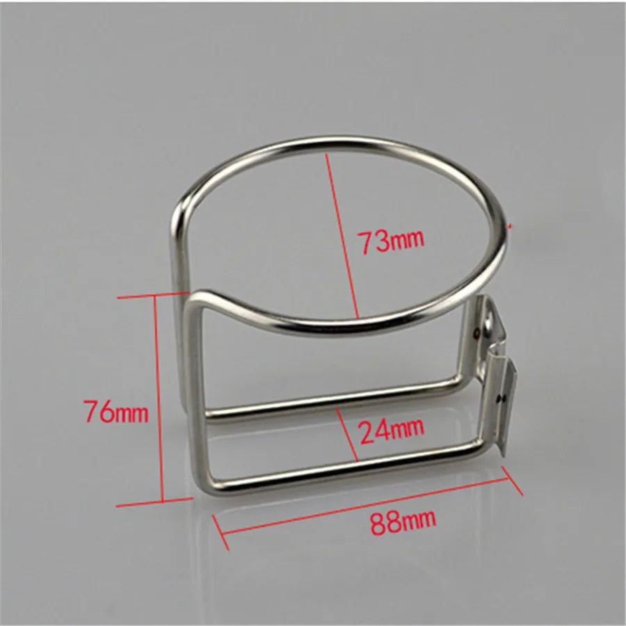 Universal 2Pcs/Lot Cup Holder 304 Stainless Steel Boat Yacht Ship Trailer Car Marine Hardw