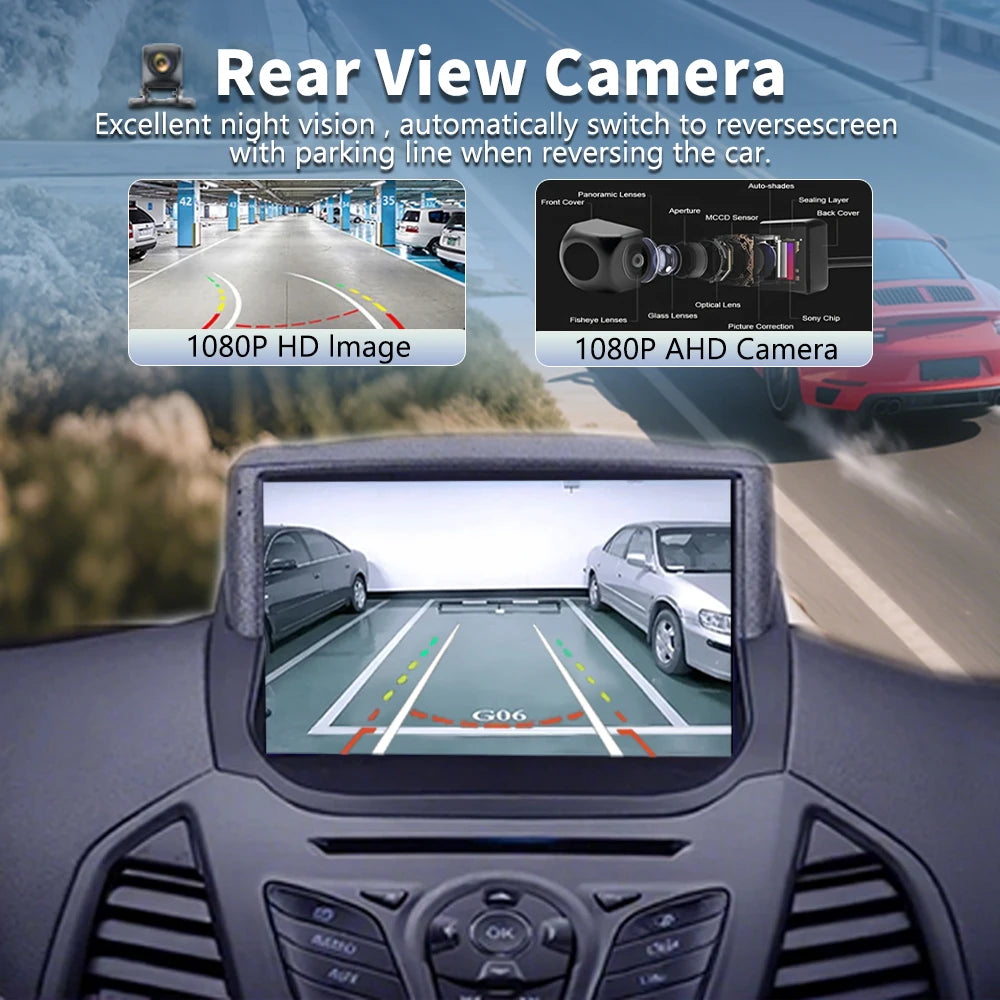 Android 16 Carplay Auto Car Radio For Ford EcoSport Eco Sport 2014 2015 2016 2017 2018 GPS