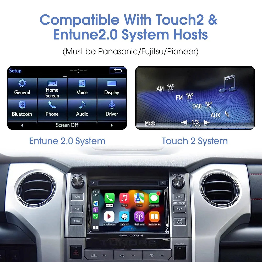 Wireless Carplay Android Auto For Toyota Touch2/Entune2.0 System For TOYOTA Corolla Camry