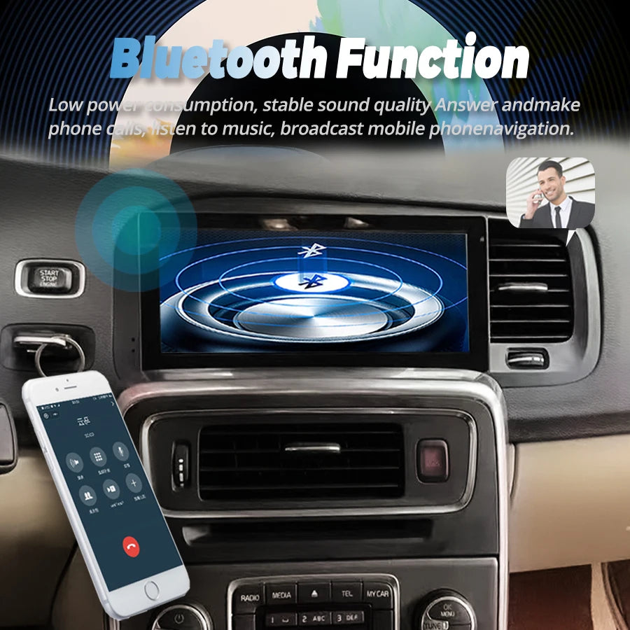 8.8" Qled Screen GPS Navigation For Volvo S60 V60 2011-2020 256G Android Car HU Multimedia