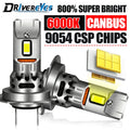 Drivereyes H7 LED Headlight Canbus No Error 12PCS 9054 CSP Car Headlamp 1: 1 Size Mini Dio