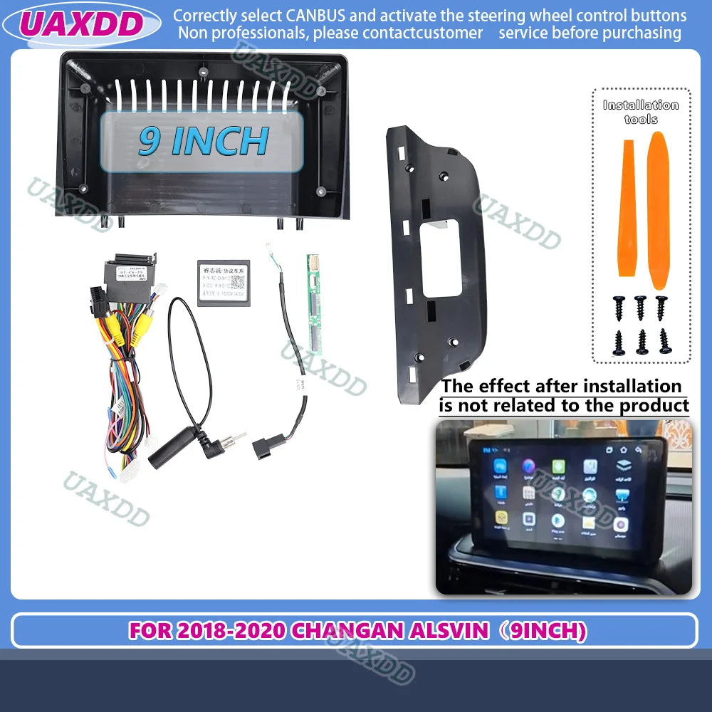 Car Android Radio Frame Audio Panel Multimedia DVD Frame 9inch Fascias For Chana Changan L