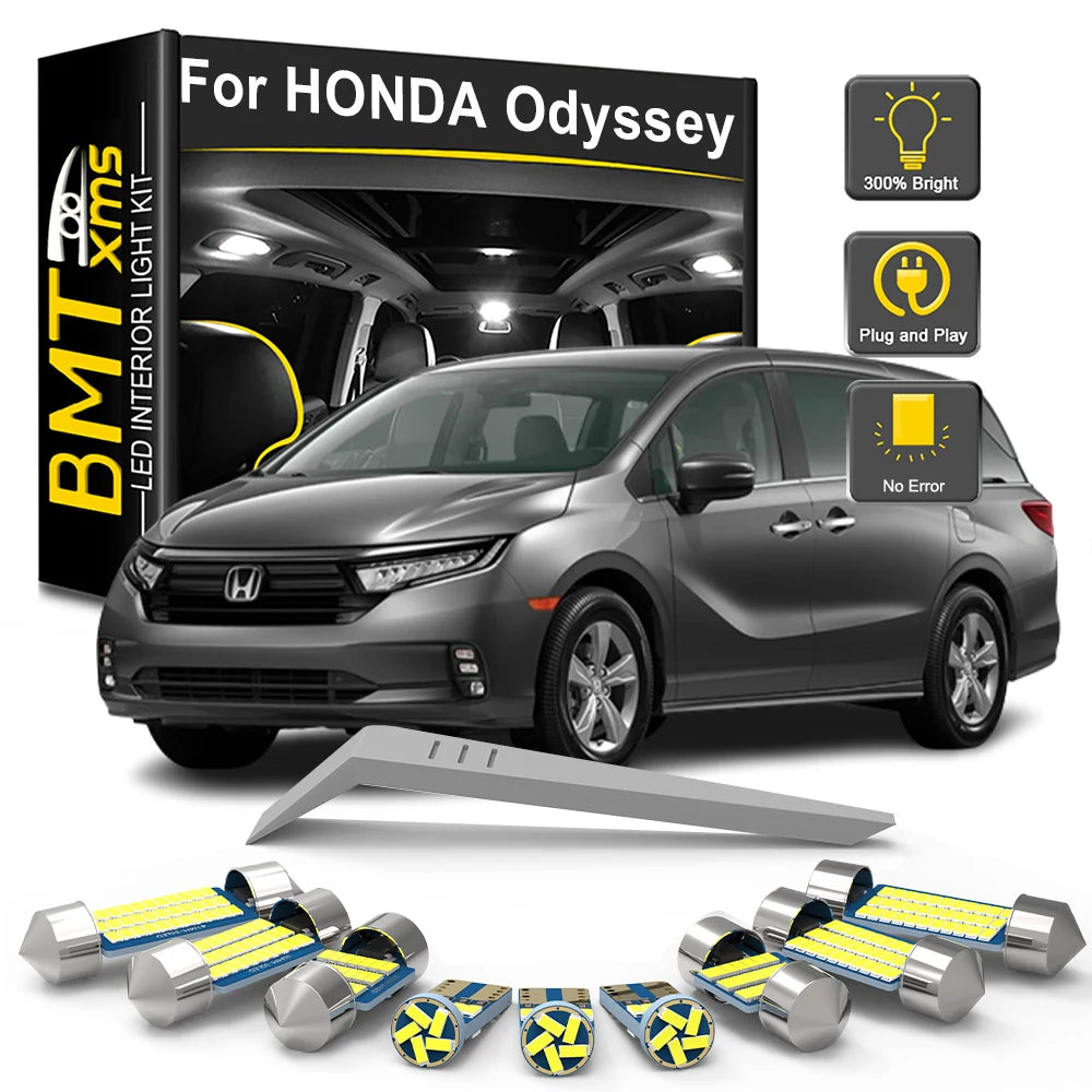 LED Interior Light Kit for Honda Odyssey MK1 MK2 MK3 MK4 MK5 I II III IV V 1995-2017 - Canbus Dome Map Door Trunk Bul...