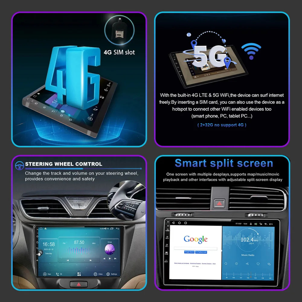 Android 14 Car Radio Multimedia GPS Navigation Stereo For Honda CRV CR-V 3 1995-2001 DSP A