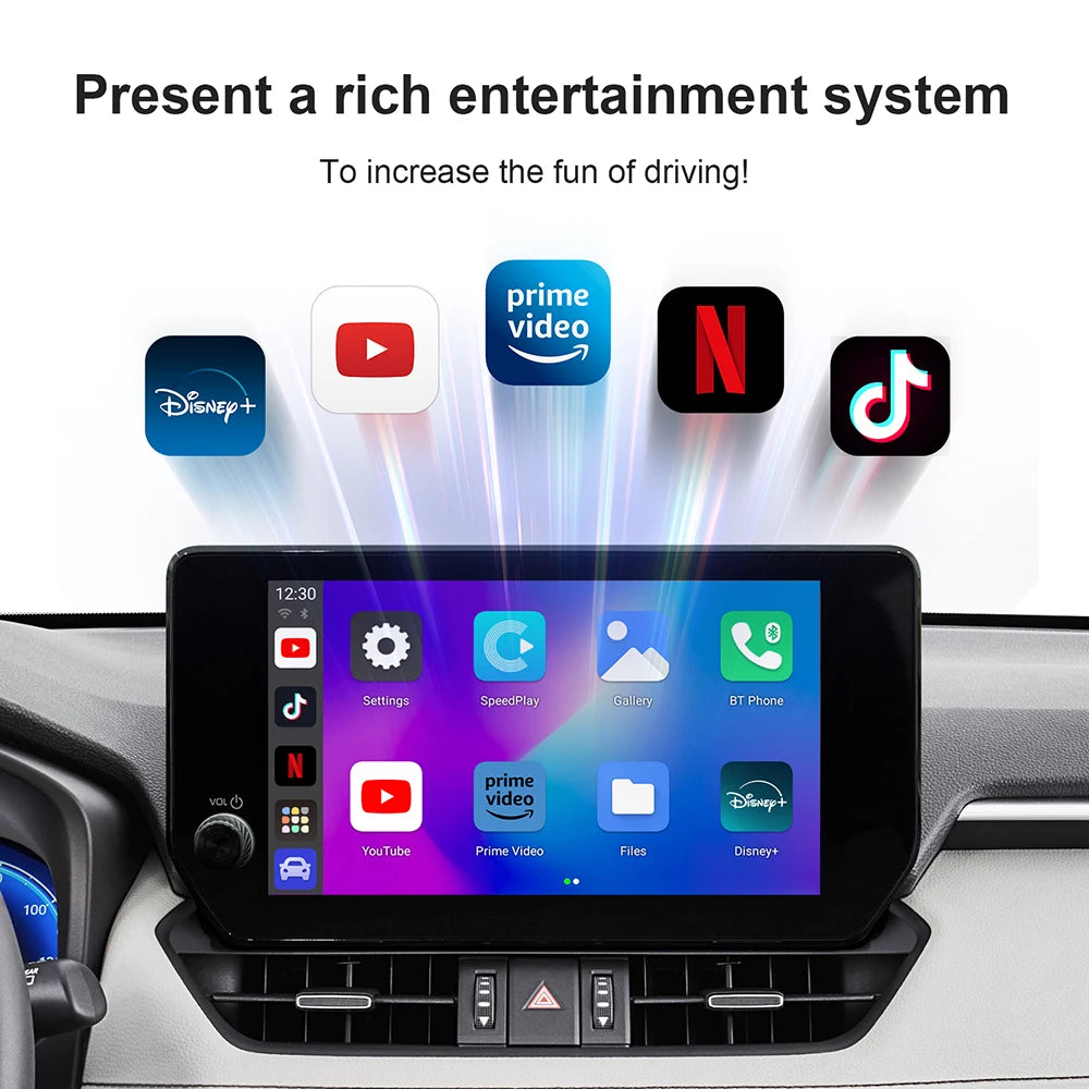 LEXXSON 2025 Android 13 3In1 CarPlay Ai Box Wireless Android Auto USB Adapter For Youtube  | AUTOKITSHOP