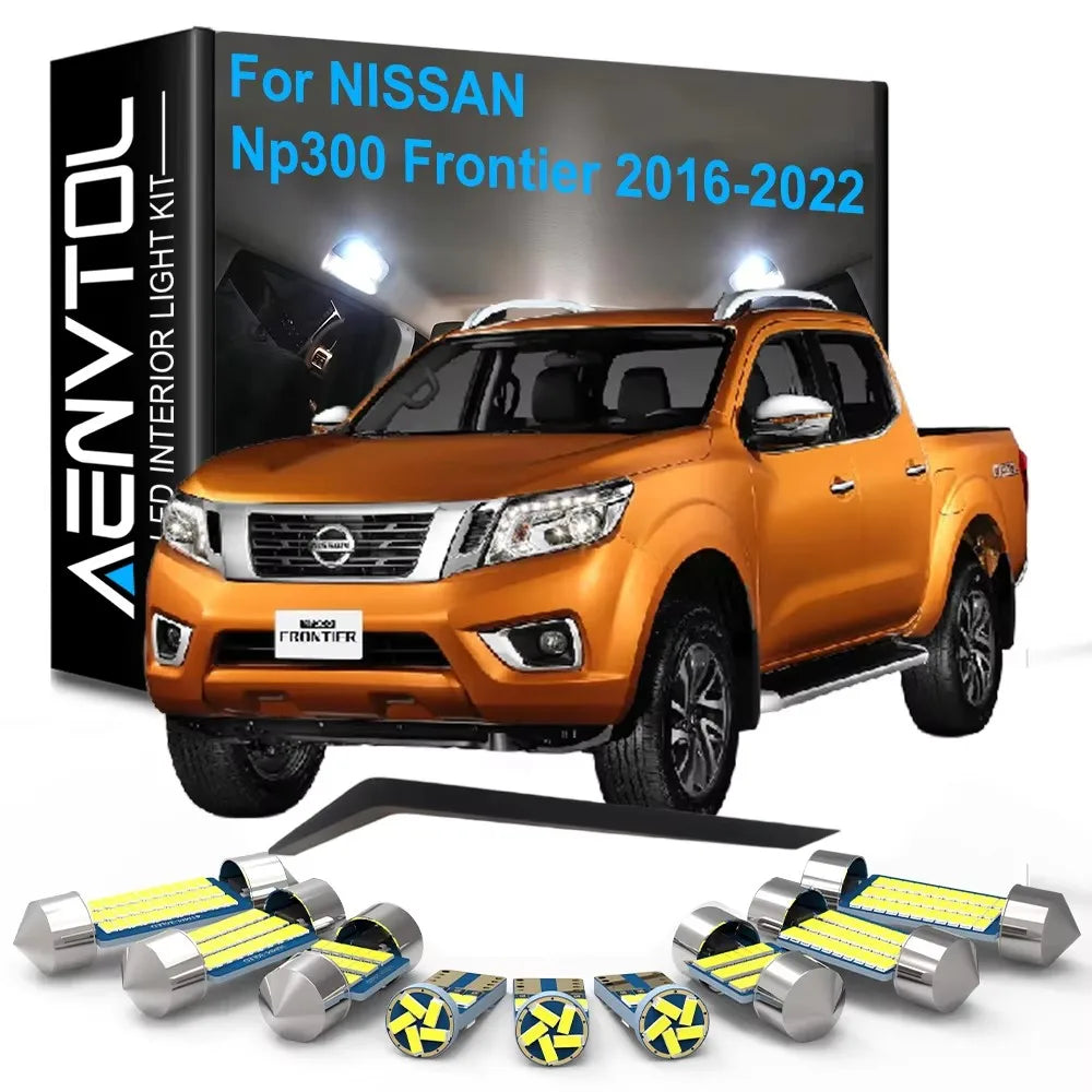 8-Piece LED Interior Light Kit for Nissan Np300 Frontier - Canbus Error-Free Bulbs | AUTOKITSHOP