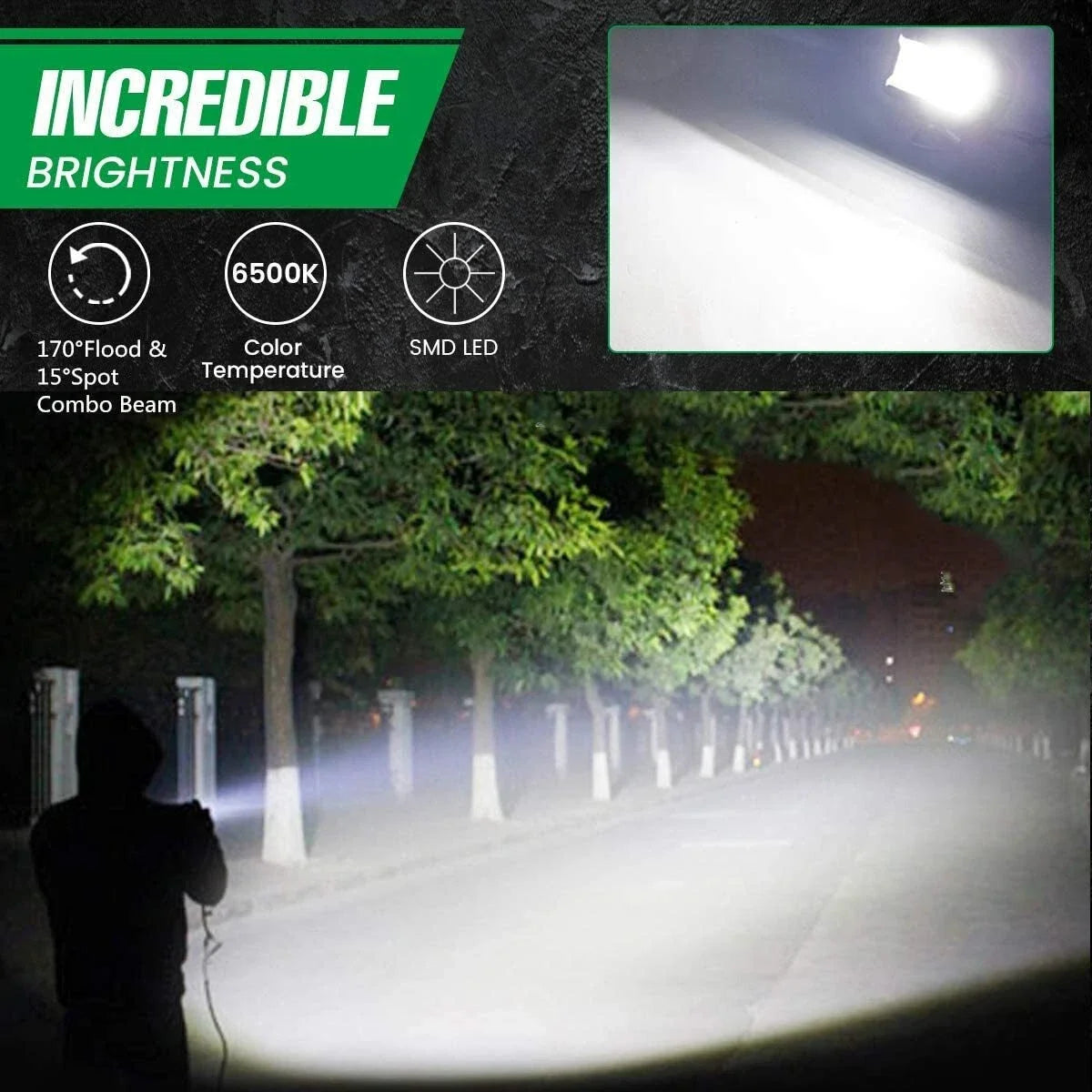 12V 24V Headlight Truck Farm Tractor Boat SUV ATV Light Bar/work Light Car LED Light Bar O