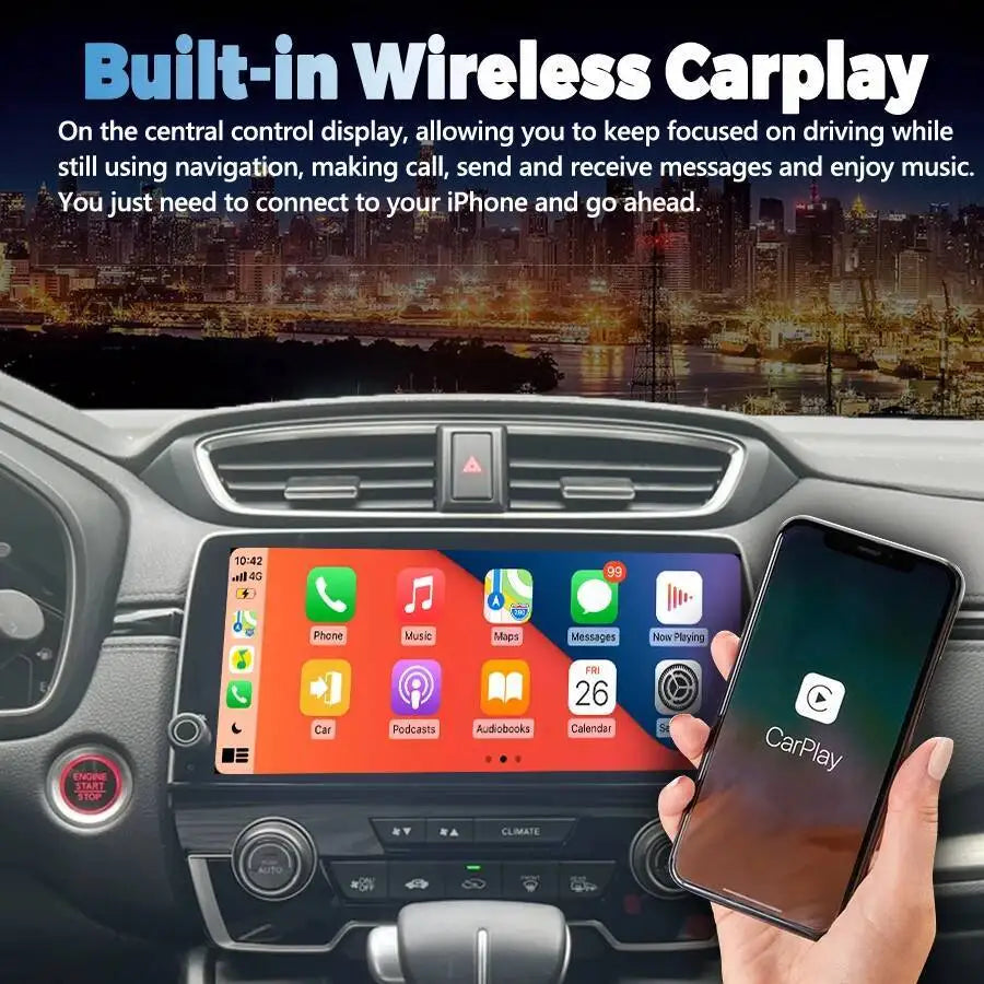 10.33" Android Auto For Honda CRV CR-V Breeze 2017-2022 Car Radio Wireless CarPlay Multime