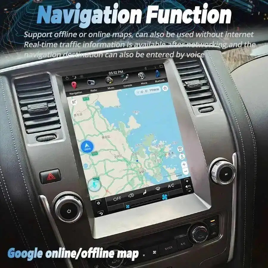 12.1" Screen Car Radio For Nissan Patrol Y62 Y61 Armada 2010-2020 Multimedia Player Naviga | AUTOKITSHOP