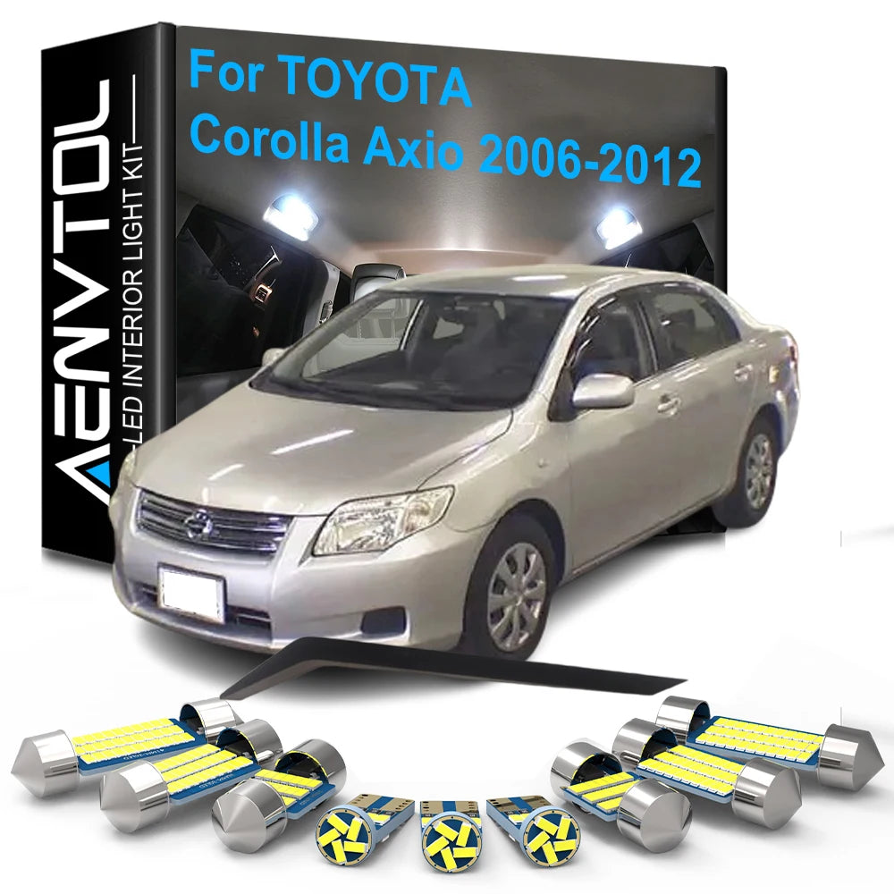 9-Piece LED Interior Light Kit for Toyota Corolla Axio - Canbus Error-Free Bulbs | AUTOKITSHOP