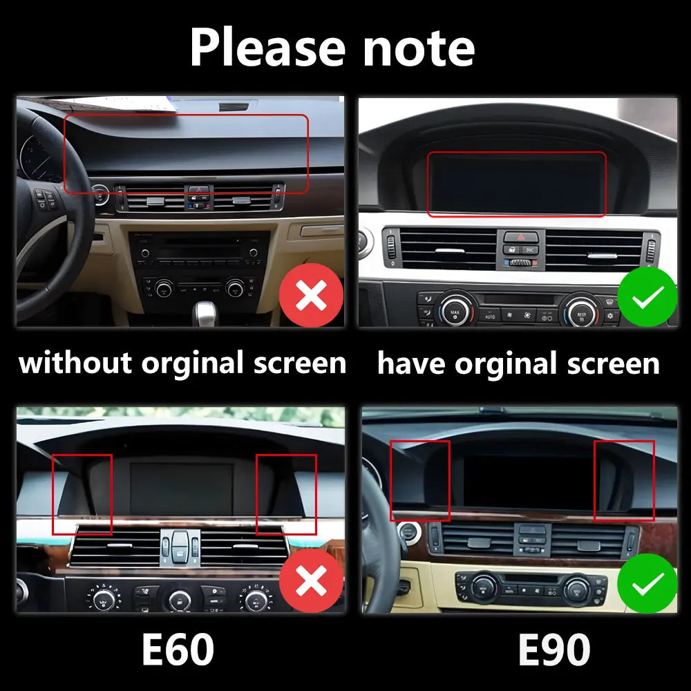 Wireless CarPlay Android16 Auto for BMW 3 Series E90 E91 E92 2004- 2012 CCC/CIC System Rad