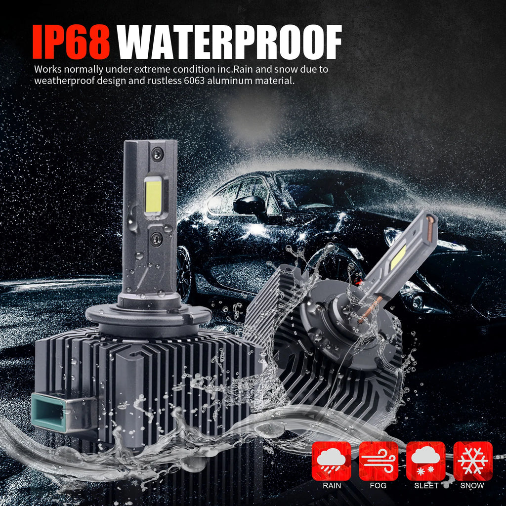 D1S D3S LED Headlights Bulbs D2S D2R D4S D4R D5S D8S Canbus Lamps Auto Light Two-sided CSP