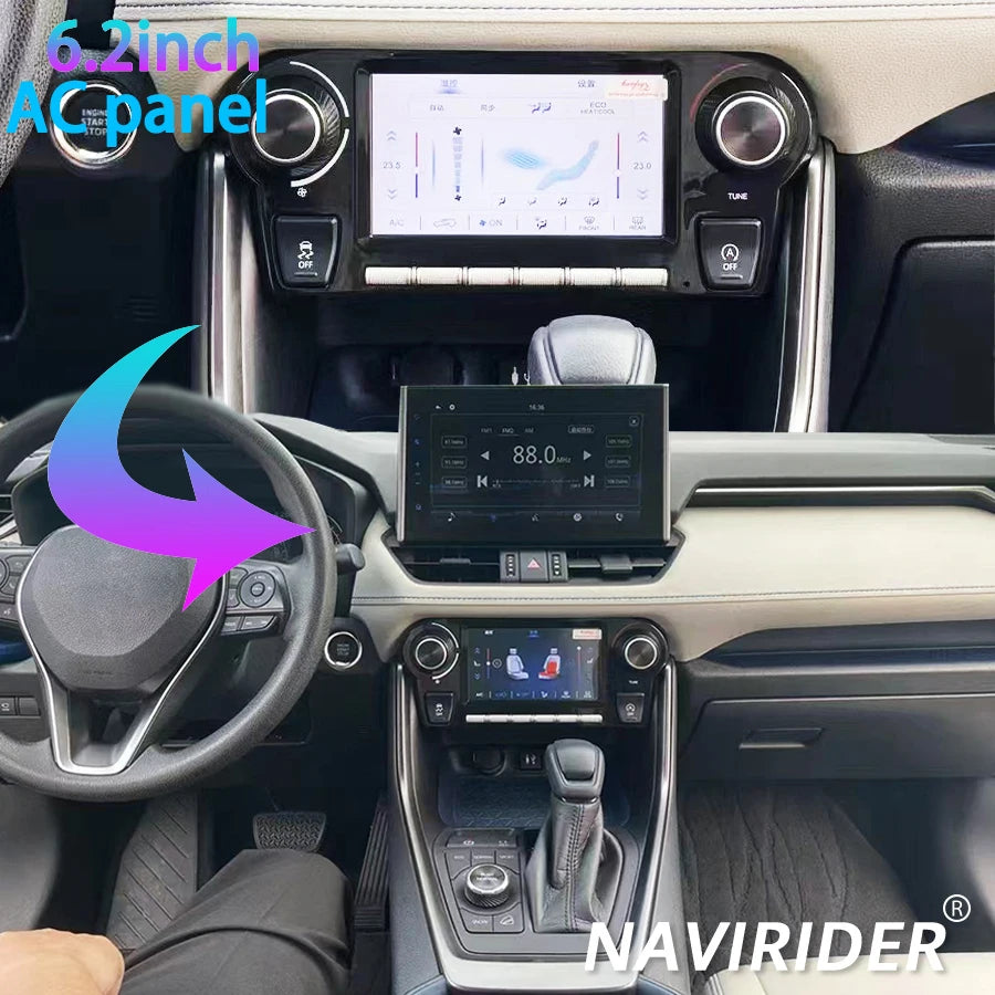 6.2'' AC Panel LCD Touch Screen For Toyota RAV4 RAV 4 XA50 2020-2024 Control NAVI Naviride