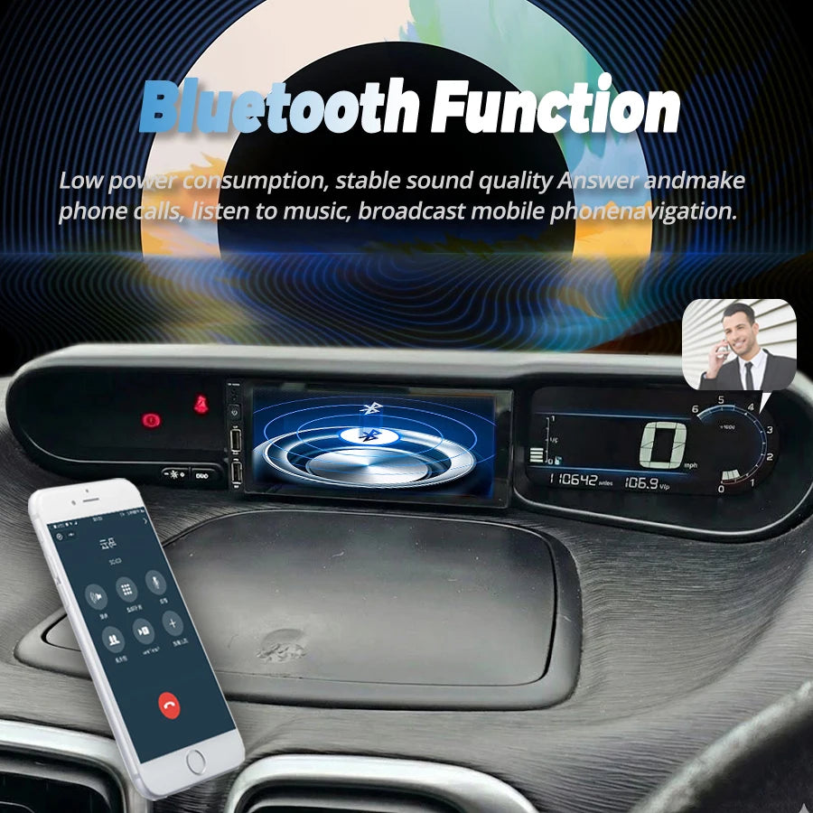 Navigation Stereo Car Multimedia Player GPS 6.86" Android 15 Screen OEM Style Without DVD  | AUTOKITSHOP