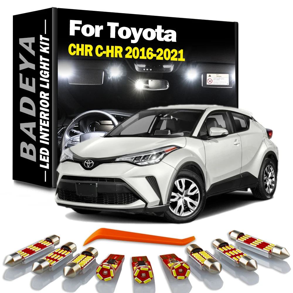 10-Piece LED Interior Light Kit for Toyota - Canbus Error-Free Interior Bulbs