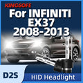 Roadsun 2pcs 35W HID Bulb D2S Xenon Light Car Headlamp 6000K White For Infiniti EX37 2008