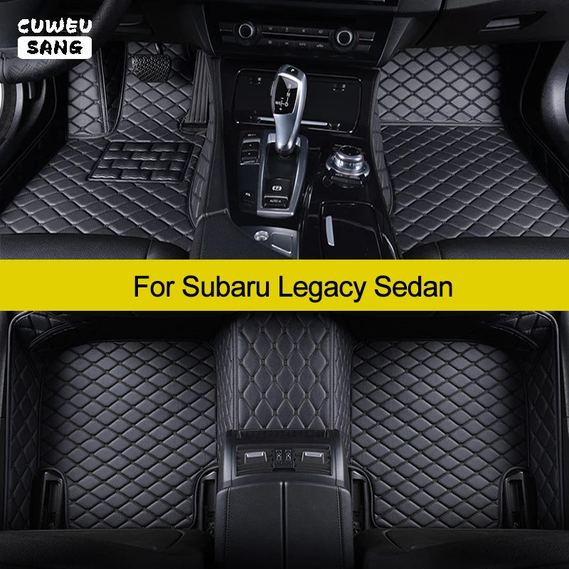 CUWEUSANG Custom Car Floor Mats For Subaru Legacy Sedan Auto Carpets Foot Coche Accessorie | AUTOKITSHOP