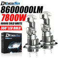 7800W H7 H4 H11 LED Headlight Mini Lens Projector H9 9005 HB3 9006 HB4 H8 8600000LM 1:1 Mi