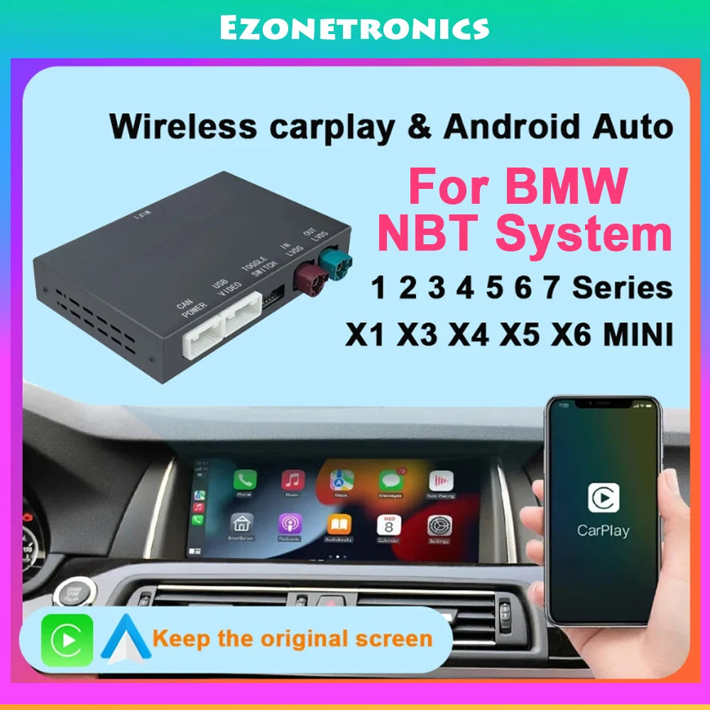 Wireless CarPlay for BMW NBT ID4 System 1 2 3 4 5 6 7 Series 1 X3 X4 X5 X6 MINI CarPlay In