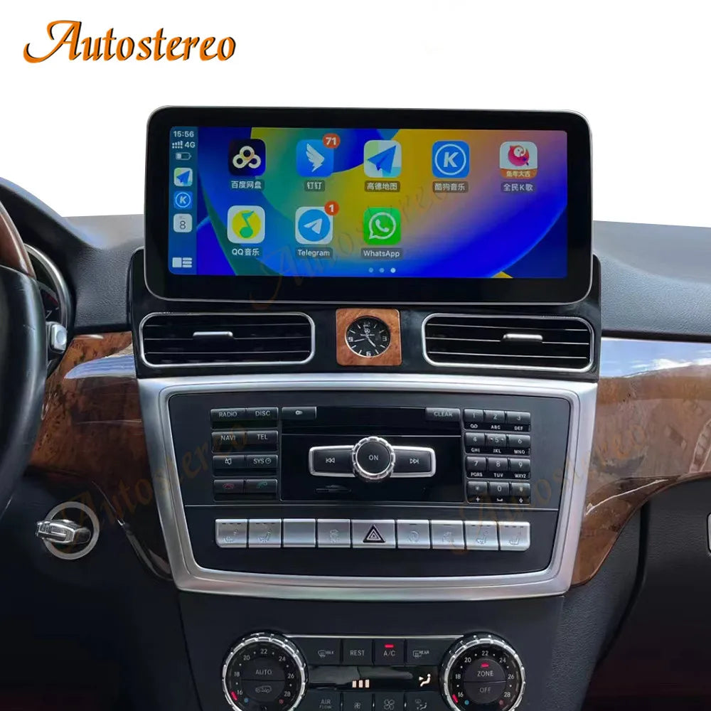 Carplay Android 15 For Mercedes Benz ML GL X166 2012-2015 NTG4.5 Car GPS Navigation Multim