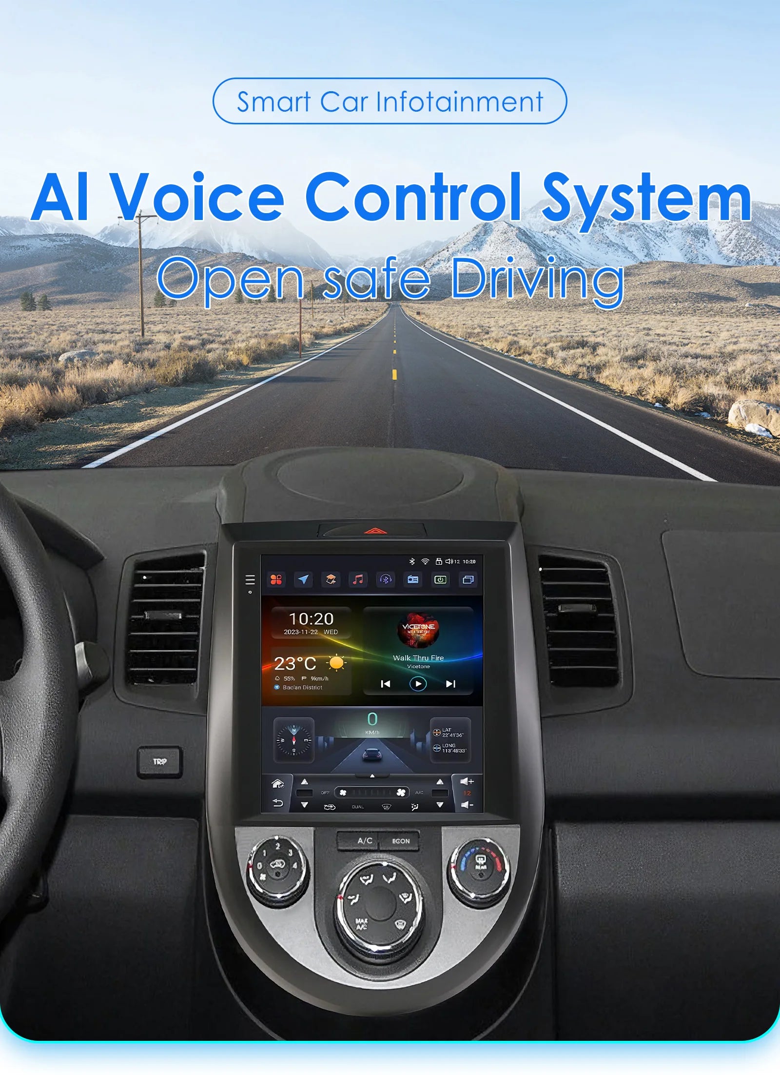 Android 14 Car radio for KIA SOUL 2010 - 2013 Multimedia Video player Carplay Android Auto