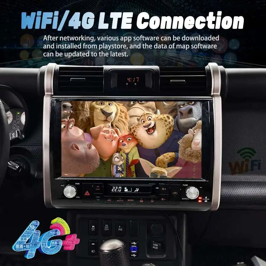 13.3inch For Toyota FJ Cruiser 2006 2007 2019 Stereo Autoradio DSP GPS Radio Car Multimedi | AUTOKITSHOP