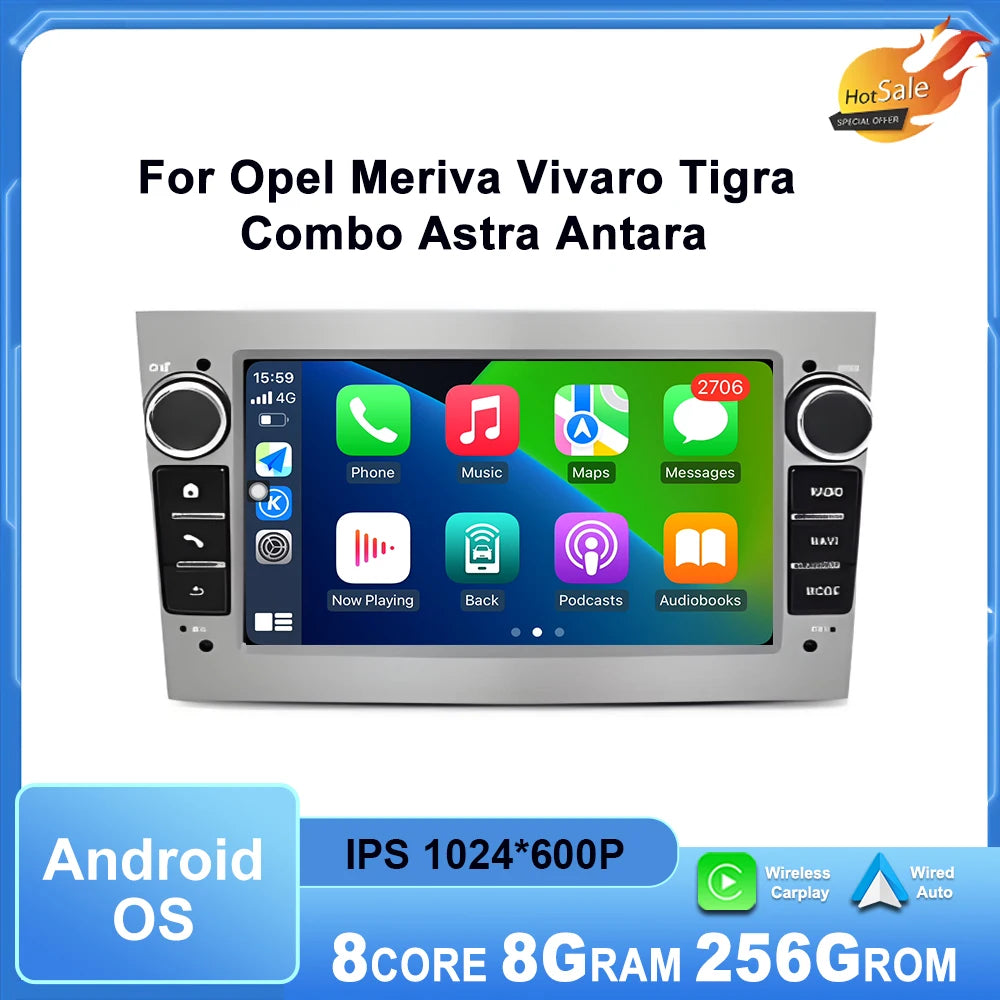 Android OS Car Multimedia Player for Opel Meriva Vivaro Tigra Combo Astra Antara Wireless