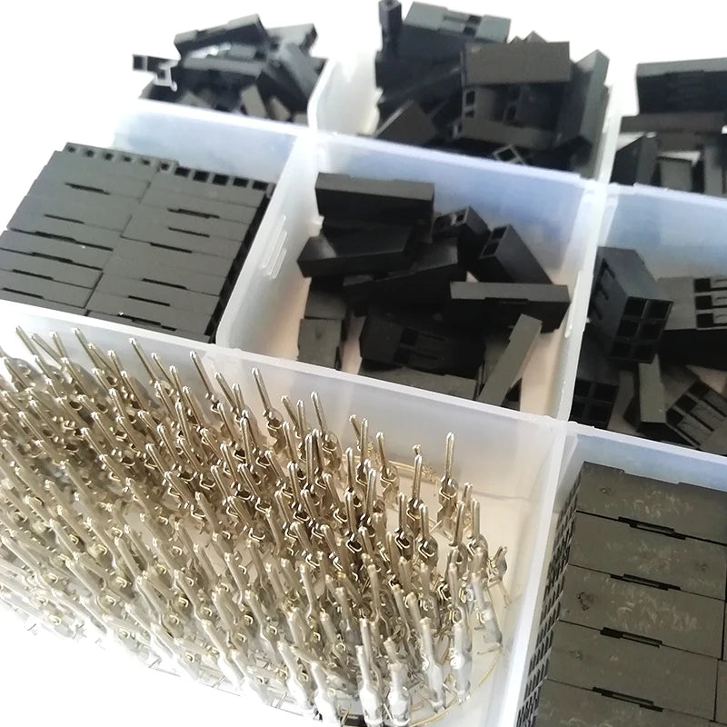 Assortment 1 2 3 4 5 6 Pin Car 2.54mm Male Female Wire Jumper Connectors