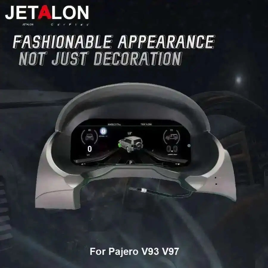 For Mitsubishi Pajero V93 V97 2006-2019 LCD Digital Cluster Linux Car Instrument Panel Vir
