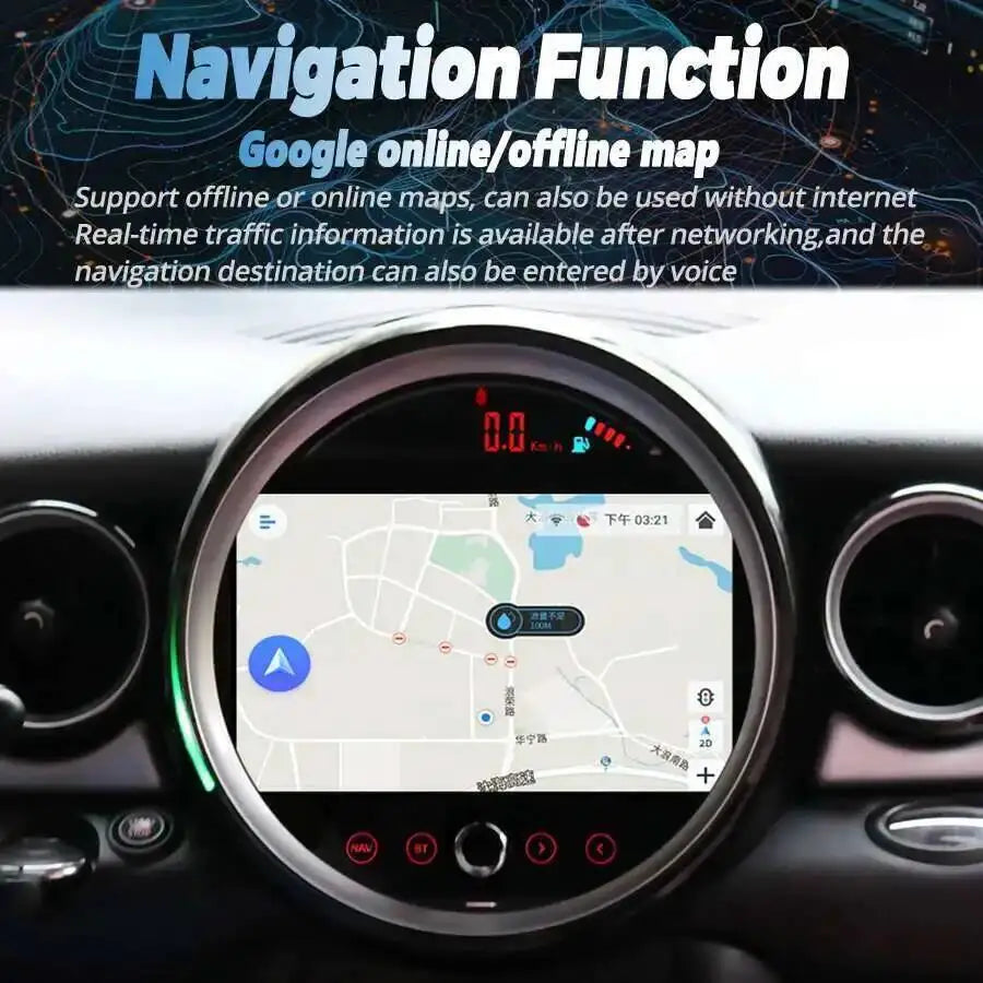 Multimedia Video Player stereo HU For BMW Mini Cooper R56 R60 R51 2006 - 2015 8+128GB Blue