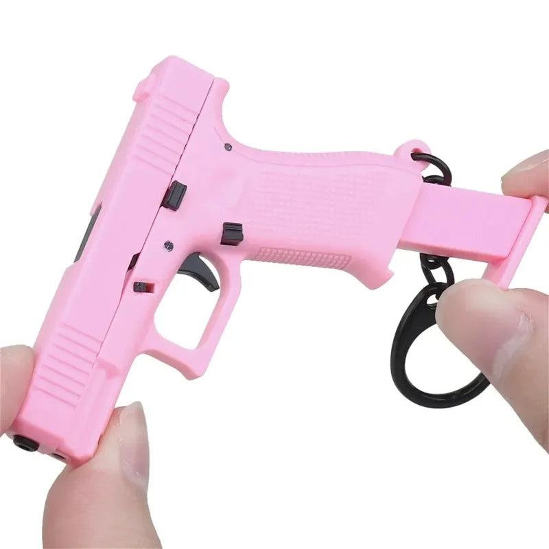 Tactical Pistol Shape Men's Keychain Mini Portable Decorations Detachable G45 Ke for Mini G45 - Automotive LED Light