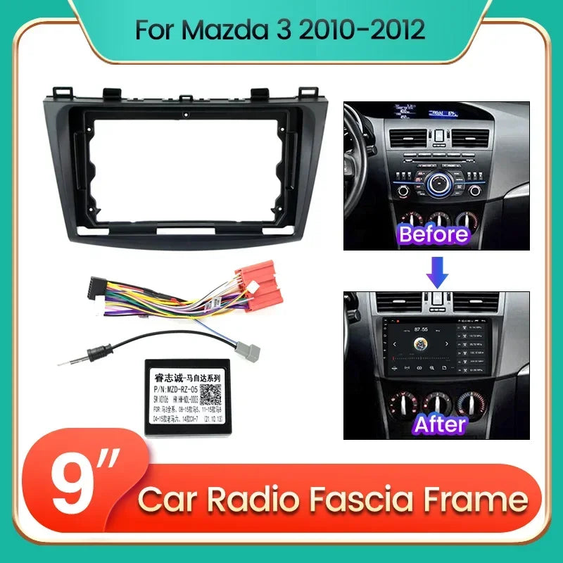 For Mazda 3 Axela 2009 2010 2011 2012 2013 Car Radio Panel Mounting GPS Stereo DVD Install | AUTOKITSHOP