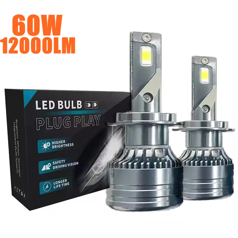 60W 12000lm H7 Led Headlight Kit H7 Car LED Lamp LED Headlights Bulb Russian Warehouse
