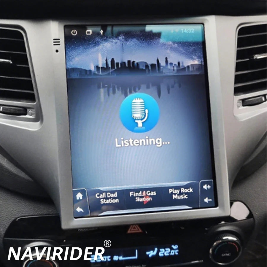 Car Multimedia Video Player HU GPS For Hyundai Tucson 2017 Bluetooth Stereo DSP Android 15