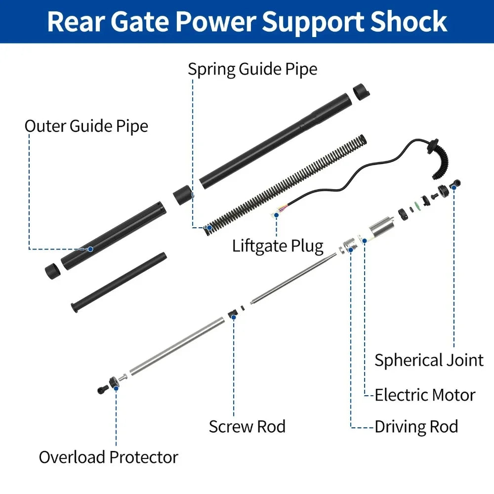 For KH7 SEAT ATECA 2016-2020 Left Right Tailgate Power Lift Support Left 575827851C Right  | AUTOKITSHOP
