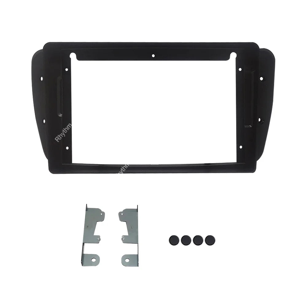 9 Inch 2din Car Fascia for Seat Ibiza 6J 2009 - 2013 Stereo Panel Dash Installation Double | AUTOKITSHOP