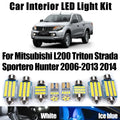 11-Piece LED Interior Light Kit for Mitsubishi L200 Triton Strada Sportero Hunter 2006-2014 - Canbus Dome Map Door Tr...