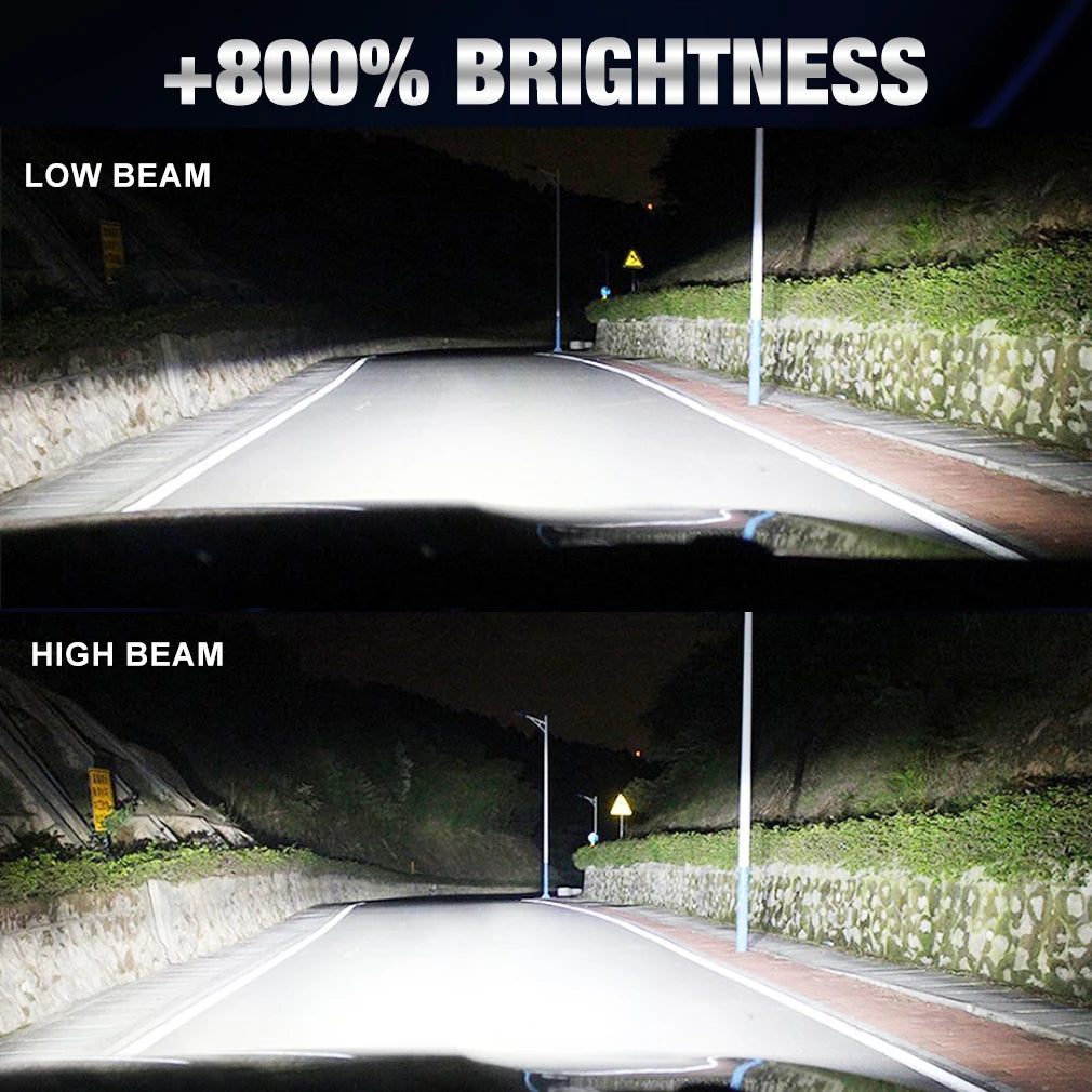 30000LM H7 LED Car Headlight Bulb Canbus Led Light for Wireless With Fan CSP 4 sides Auto