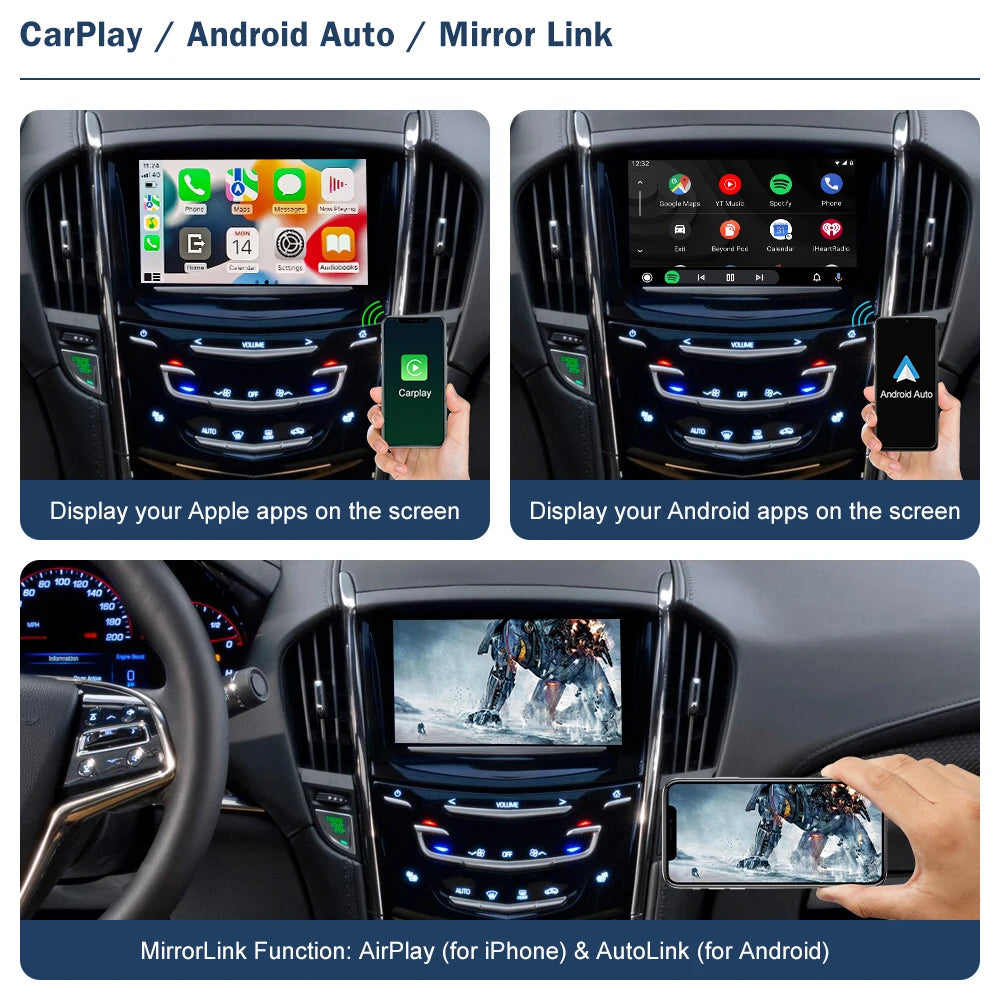 CN Wireless CarPlay for Cadillac ATS 2014-2017 Android Auto Interface Mirror Link AirPlay  | AUTOKITSHOP
